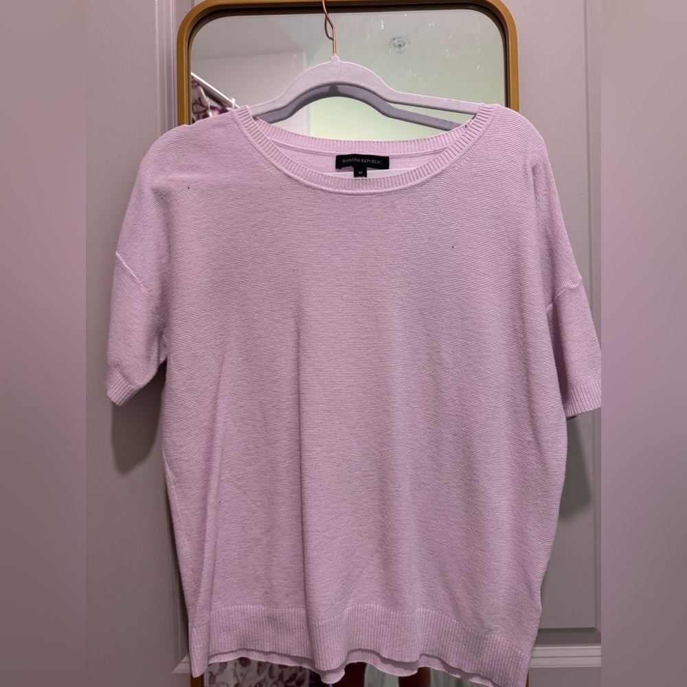 Light purple, M, banana republic, light sweater